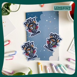 LEMEPINZ Where The Spirit of The Lord Is There Is Freedom Patch, Size 3 Inches Iron On Bible Embroidery Patches for Hats Clothes Backpacks Jeans, DIY Sew On Patches, Fabric Patches, Gift for Christian