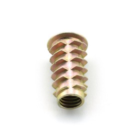 LQ Industrial 8pcs M8x25mm Furniture Screw-in Nut Zinc Alloy Bolt Fastener Connector Hex Socket Drive Threaded Insert Nuts For Wood Furniture Assortment