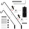 Juegoal 2 Pack Heavy Duty Deck Hook, 25 Inch to