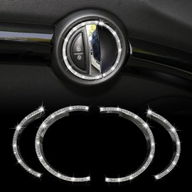 TOMALL Bling Car Inner Door Handle Cover Compatible with Mini Cooper Clubman Countryman Diamond Interior 4pcs Door Protector Crystal Car Interior Accessories Inside Door Pull Handle Grab Cover for Car
