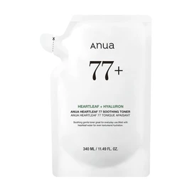ANUA Dokudami 77 Soothing Toner, 11.8 fl oz (340 ml), Refill, Large Capacity, Moisturizing, Moist Lotion, Fluctuating Skin, Oily Skin, Leaf Hearttoner Refill, Skin Care, Korean Cosmetics, Skin Care