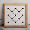 MAGJUCHE French Bee Trellis Stencil 6 Inches, Reusable Bee Stencil
