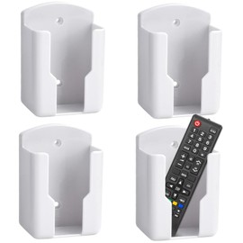 JIAQCN 4 Piezas Porta Controles TV, Porta Controles, Ideal para Cualquier Lugar, Su Diseño Universal Es Compatible con Cualquier Televisor y Otros Dispositivos(Blanco)