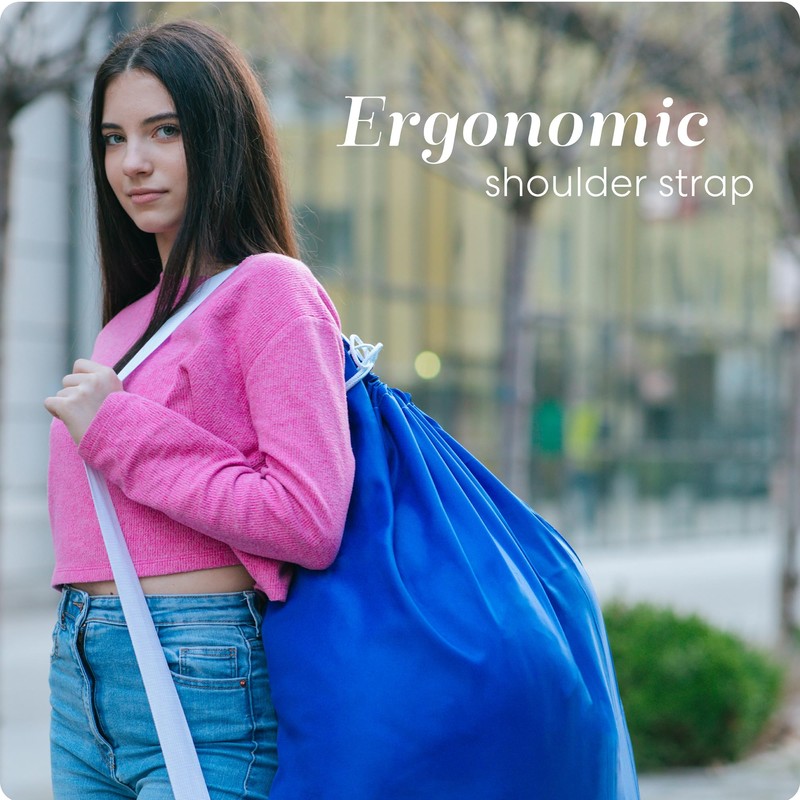 Handy Laundry Bag Shoulder Strap Extra Large - Drawstring Locking