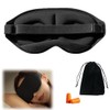 HorizonMega Cooling Eye Mask for Sleeping, 3D Construction, Light Blocking,