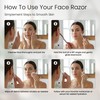 Dermaplane Razor for Women, Face Razor with 3 Stainless Steel