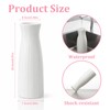 Unbreakable Vase for Flowers, Ceramic-Look Plastic Decorative Vase, Minimalist Style