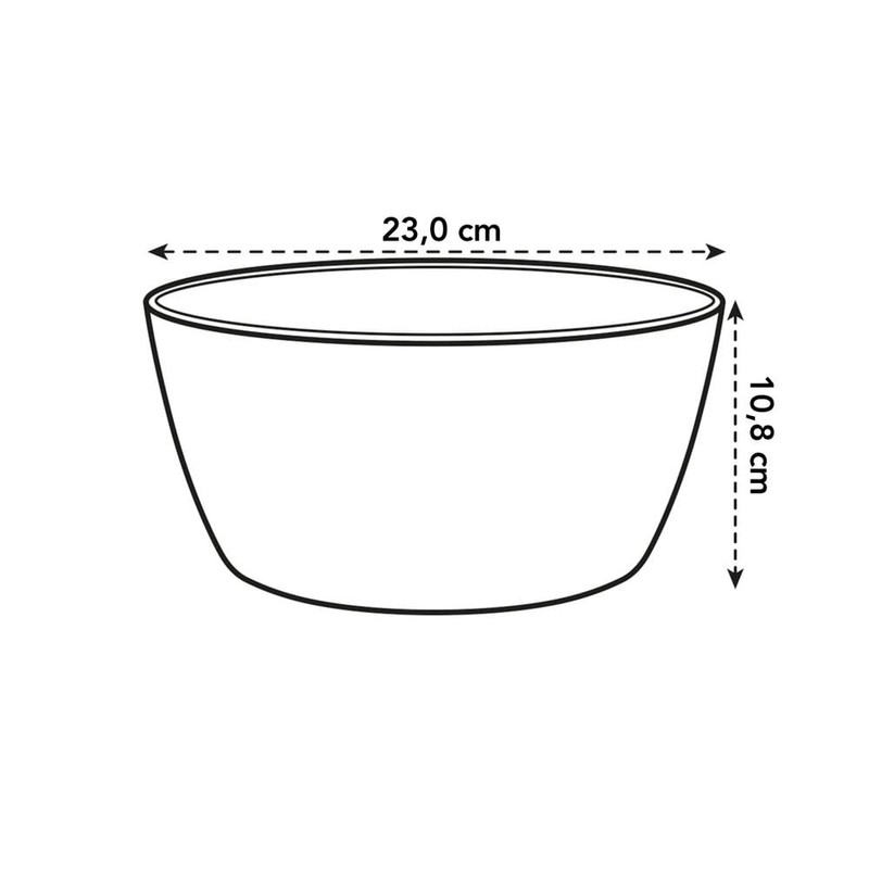 elho Brussels Bowl 23 - Flower Pot for Indoor -