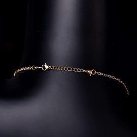 KLSZ 10Pcs Stainless Steel Necklace Extender Chain Links, Gold Necklace Extenders for Bracelet Anklet Stainless Steel Chain Extenders for Jewelry Making 2in 3in 4in 5in 6in (10 Gold)