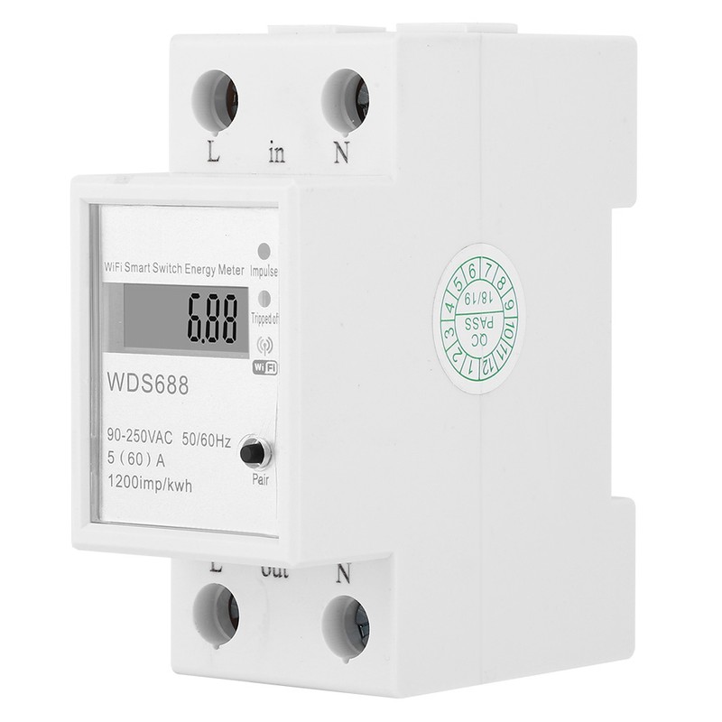 WDS688 Smart Energy Meter Single Phase Multi Function Remote Control