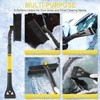 32" Extendable Ice Scraper & Snow Brush for Car Windshield,