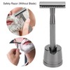 Zinc Alloy Safety Razor Men Portable Brass Handle Double Edge