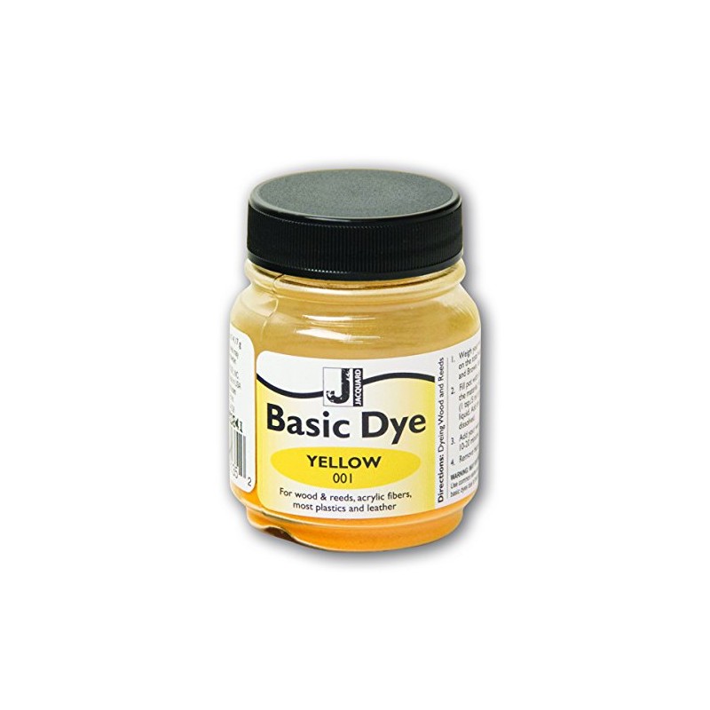 Jacquard Basic Dye Yellow 14g – Intense Colour for Acrylic