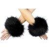 Tongcloud Women's Faux Fur Wrist Cuffs Wrist Warmers Faux Fur