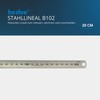 hedue® Steel Ruler 200 mm - Steel Ruler with Millimetre
