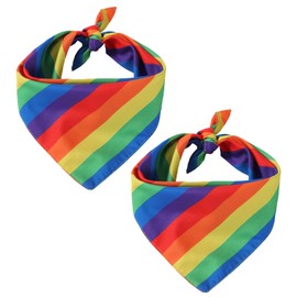 Pack of 2 Pride Outfit Rainbow Bandana, colour