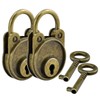 SDTC Tech 2 Sets Mini Antique Padlocks Retro Vintage Style