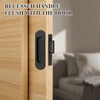 Fihatokus Sliding Pocket Door Handles with Edge Pull,6 inch Oval