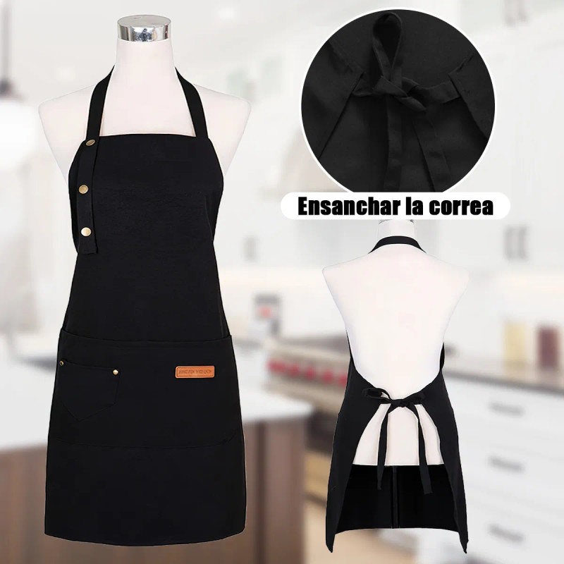 2 Delantal De Chef Impermeables Y 2 Gorros De Chef