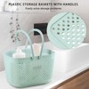 MFEXNWSRZ Convenient Plastic Organizer with Handles - Bathroom and Kitchen