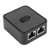 2-Port Gigabit Network Switch Splitter, 1000Mbps 2 in 1 Out