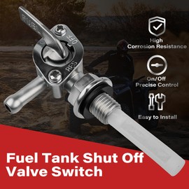 KyuerWK 2 PCS Fuel Tank Shut Off Valve Switch Petcock for Generator Champion, Gas Tank Valve Fit for Mini Bike/Go Kart/Dirt Bike/ATV, M10×1.25, OEM #28-1783-V
