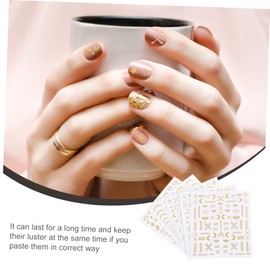 BIUDECO Moon Nail Sticker Set 10 Sheets Nail Stickers for Star Pattern Random Style