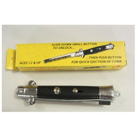 1 NEW POCKET FAKE FOLDING NOVELTY KNIFE TOY SWITCH BLADE COMBS