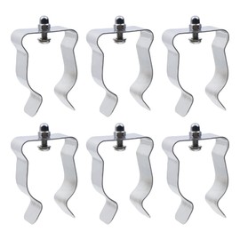 Pastlla A Set Window Well Cover Hardware Kit, Install Clamps for Basement Courtyard Exterior Window Well, Includes 5 Stainless Steel Clamp, Galvanized Wrench, Stainless Steel screws, Nuts and Mesons