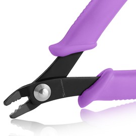 SPEEDWOX Beading Crimping Tool Jewelry Crimping Tool for Beading Micro Tubes Beading Crimping Tool Curved 2 Holes Multi-Use Jewelry Craft Beads Hobby for 2-3mm Beads