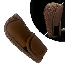 Coppialu - 1 funda para perilla de cambio de engranaje de coche, 2.7 x 4.7 pulgadas, antideslizante, impermeable, protector de perilla de cambio, accesorios de decoración interior de automóvil para