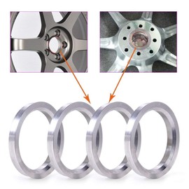 ZHTEAPR 60.1 to 73.1 Wheel Hub Centric Rings OD=73.1mm ID=60.1mm Aluminium Alloy Wheel Hubrings 73.1 to 60.1 4pcs