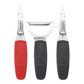 NERTHUS FIH 890 Peeler Set, Red - Black