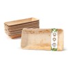 BIOZOYG Snack Bowl Set I 25 Organic Disposable Bowl Rectangular