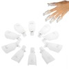 Susenstone10PC Plastic Nail Art Soak Off Cap Clip UV Gel