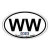 CafePress Wildwood NJ Oval Design Oval Car Bumper Sticker