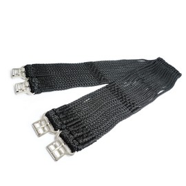Cord Belt Horse Cords Saddle Girth Size 90 cm - 140 cm, Saddle Girth for Optimal Pressure Distribution and Freedom of Movement (100 cm, Black)