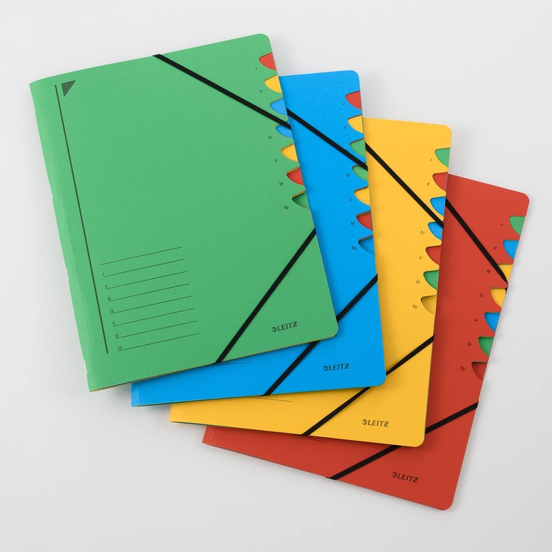 Leitz Ordnungsmappe 3907-55 7Fächer grün