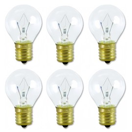 Lava Lamp Bulbs,25 Watt Original Replacement Bulbs for 14.5-Inch/20-Ounce Lava Lamp, High Temp Resistance, High-Output Heat S11 Bulb /120 Volt,Dimmable - Warm White-6 Pack
