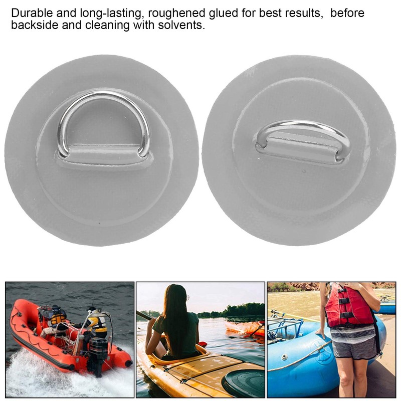 Pack of 2 Marine Fixed Buckle Paddle Board D-Ring Kayak