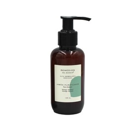 Remedios del Bosque Jabón Purificante para Cara con Moringa y Bardana, Jabón Líquido Antioxidante no Reseca, para Piel sensible, madura, mixta y seca 