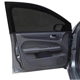 2Pack Front Car Window Screen Mesh Cover up to 40", Sunshade Anti-UV Rays, Privacy Shade Car Camping Net for Ventilation