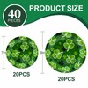 St Patrick's Day 40Pcs Disposable Paper Plates,Including 20pcs 9" and