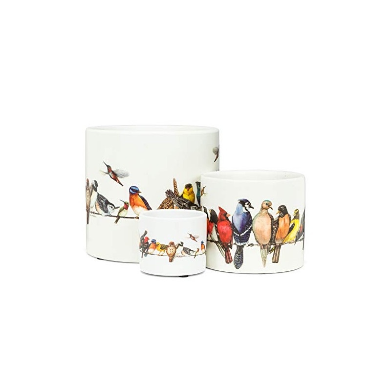 Abbott Collection Home Extra Small Birds On Wire Planter