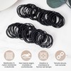 200 Pezzi Elastici Capelli Donna, 2 mm Elastici Capelli Neri