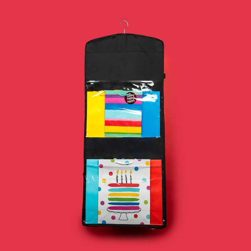 Joyful Moose Gift Bag Organizer Wrapping Paper Storage Container Christmas