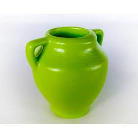 Boo-Boo Plant Amphora Miniature Porcelain Pot, Tiny Planter for Miniature Plants with Drainage Hole (Red)