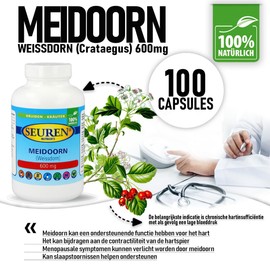Seuren Nutrients Hawthorn 600 mg 100 Capsules