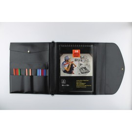 Leather Artist Sketch Pad Case, Leather Sketchbook Cover, Artist Drawing Sketch Case, Refillable Leather Sketchbook(L)