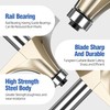 HUHAO 15/16" Radius Roundover Router Bit 1/2 Inch Shank,Edge Forming